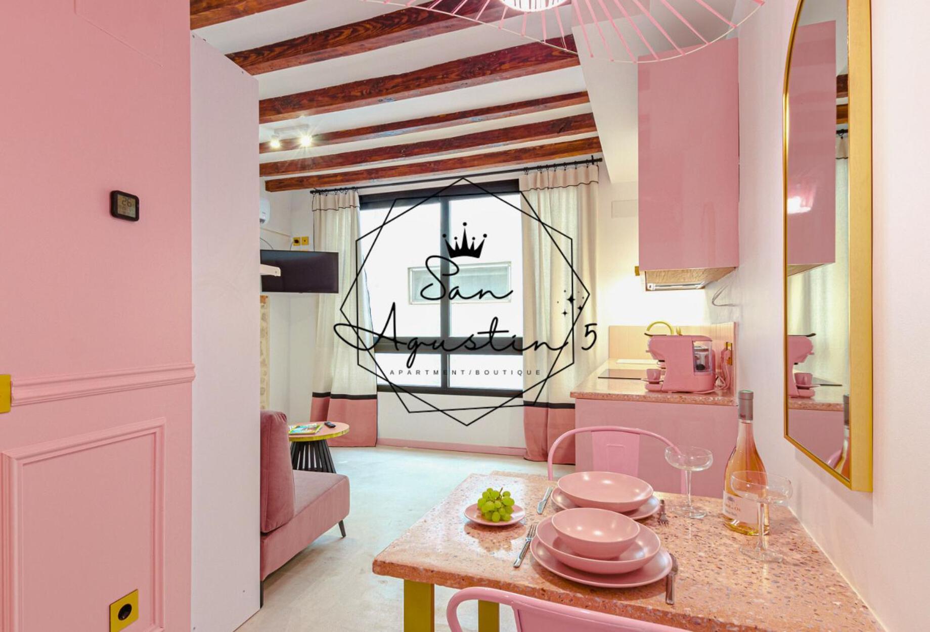 Glamorous Pink Studio In City Center Alicante Exterior photo